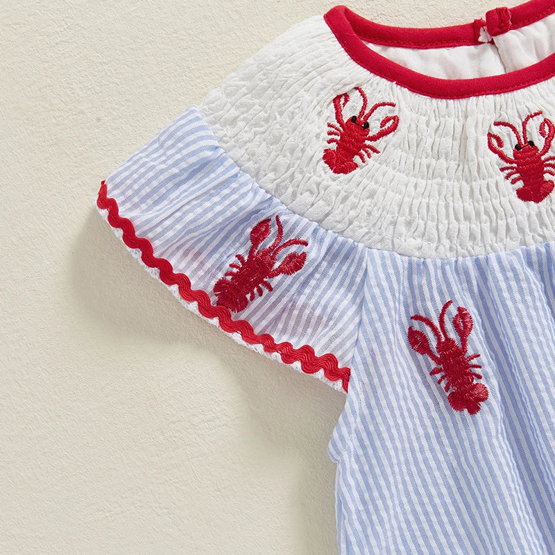 Little Lobster Tide Romper