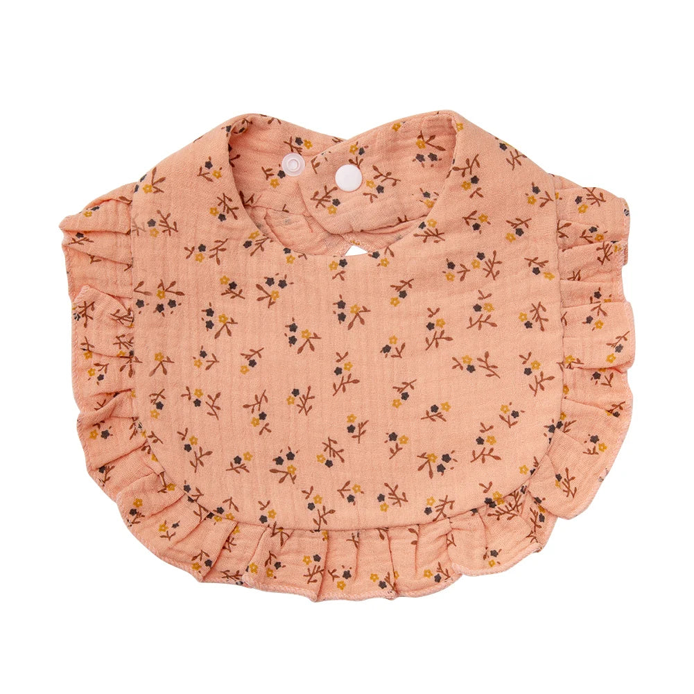 Ruffled Blossom Feeding Bib