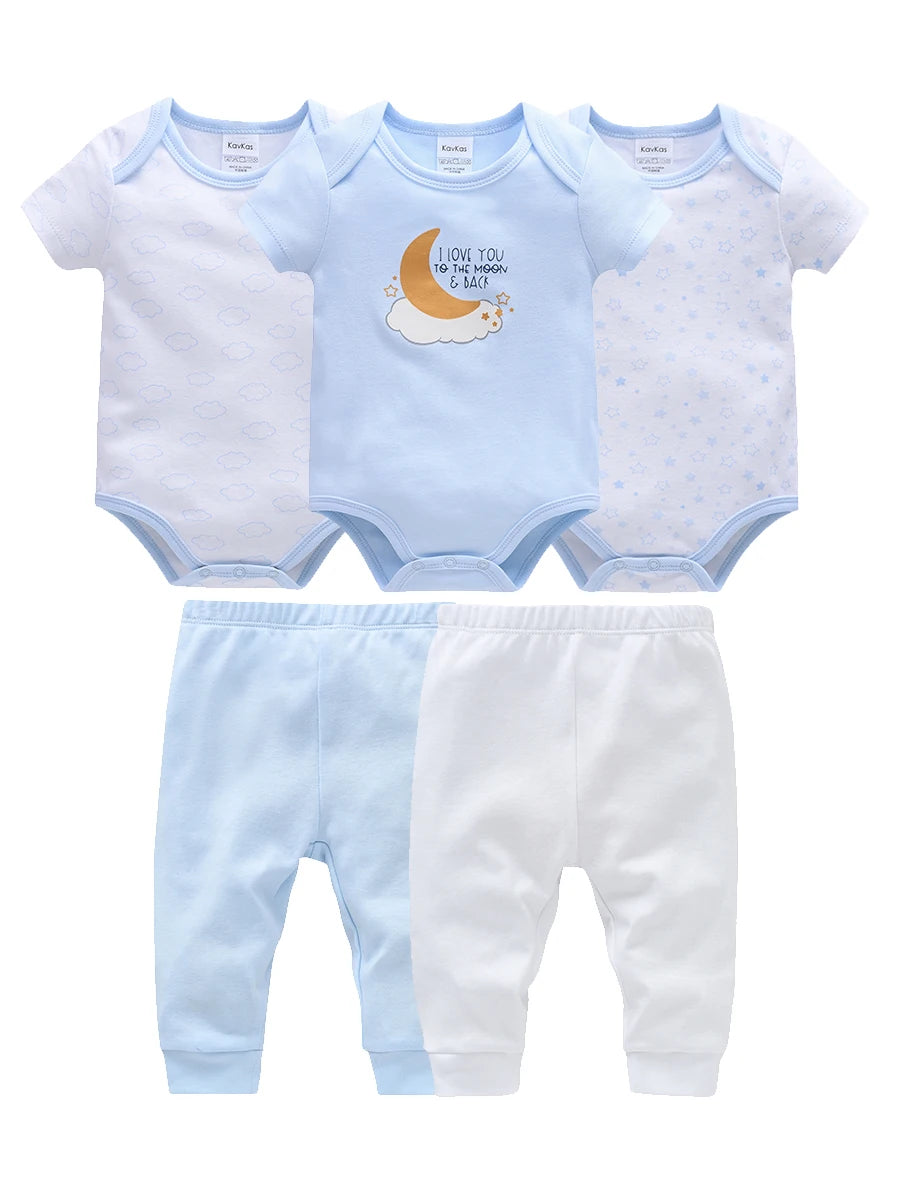 Blue‑Grey Tie Sprout Set