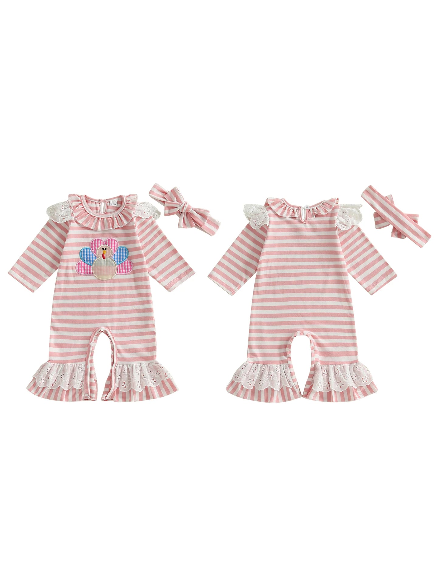 Pumpkin‑Sprite Ruffle Romper