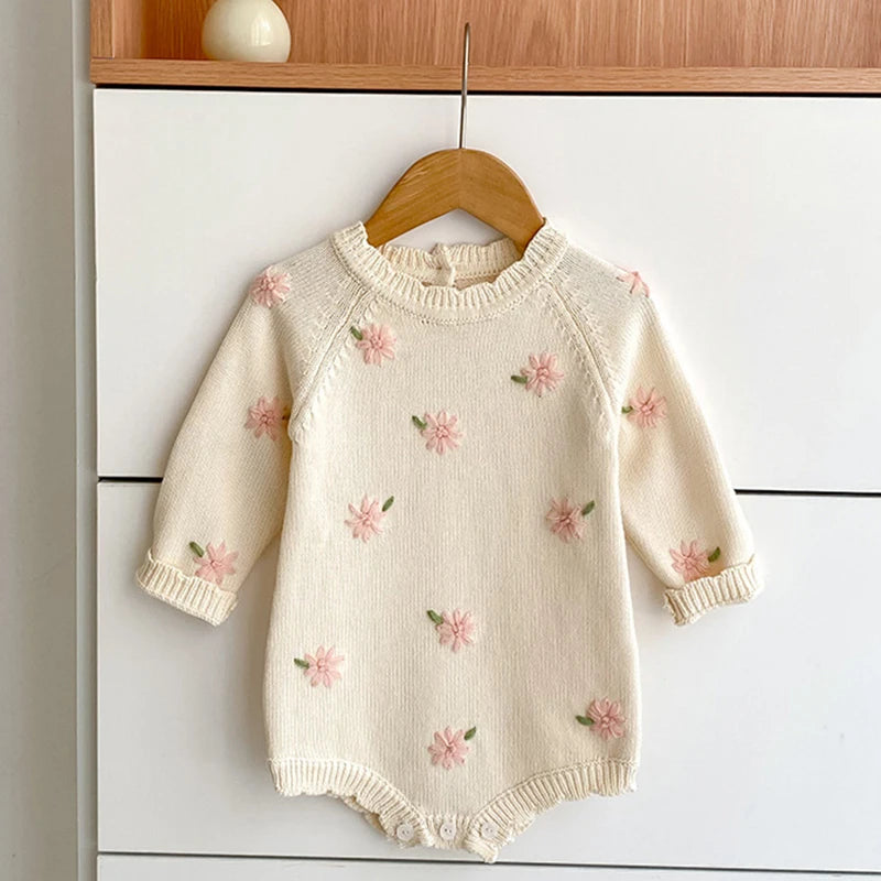 Blossom‑Hearth Ruffled Romper