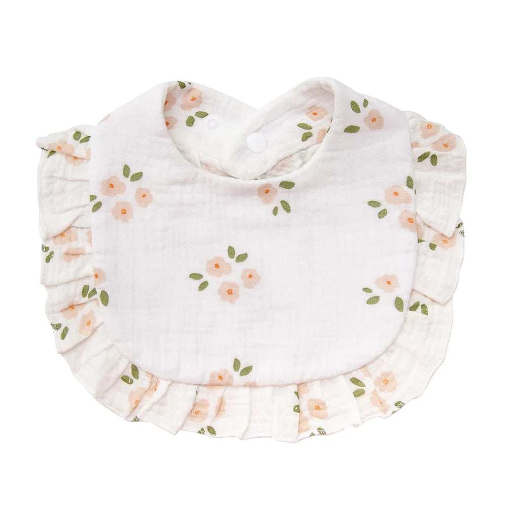 Ruffled Blossom Feeding Bib