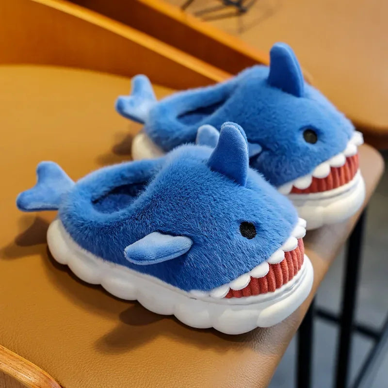Shark Cotton Slippers For Indoor Home Use