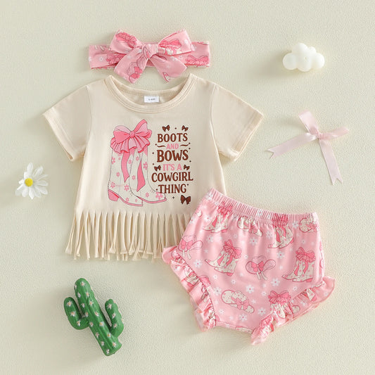 Boots & Bows Cowgirl Set