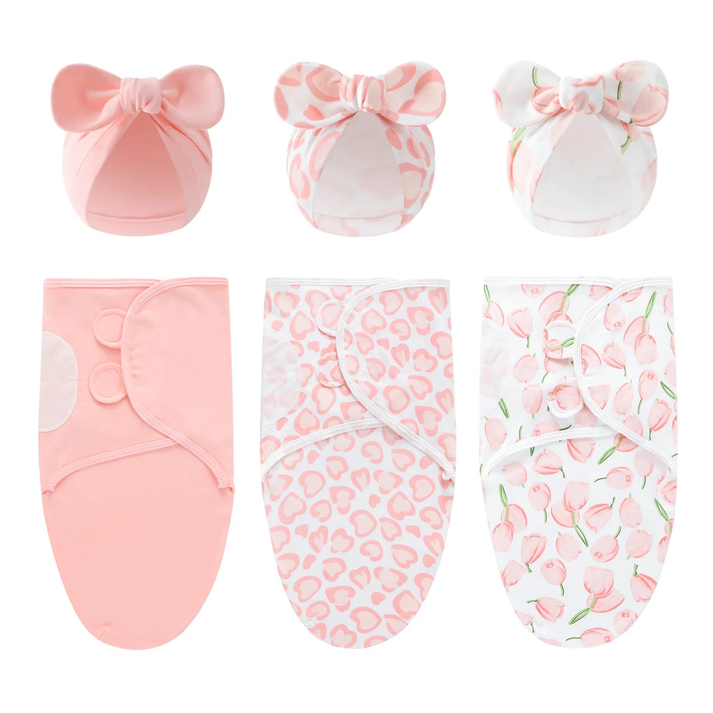 Newborn Swaddle Blanket Set