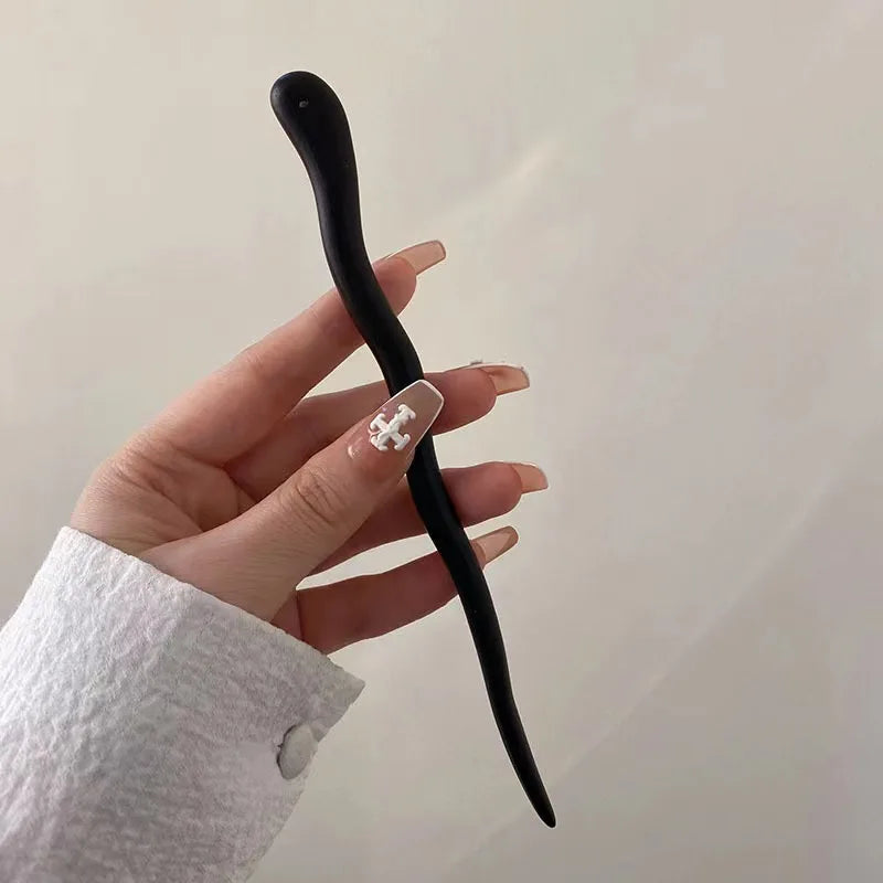 Chinese‑Style Elegant Wood Hair Stick