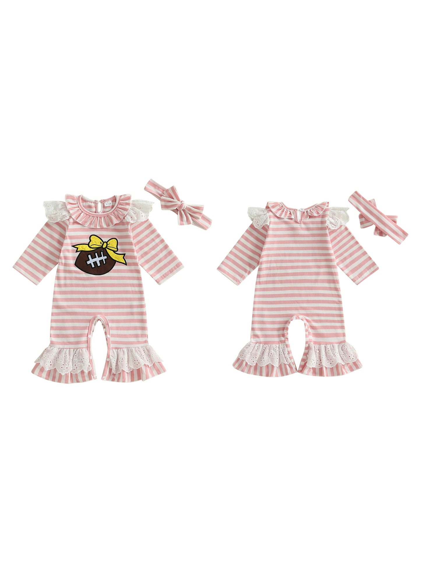 Pumpkin‑Sprite Ruffle Romper