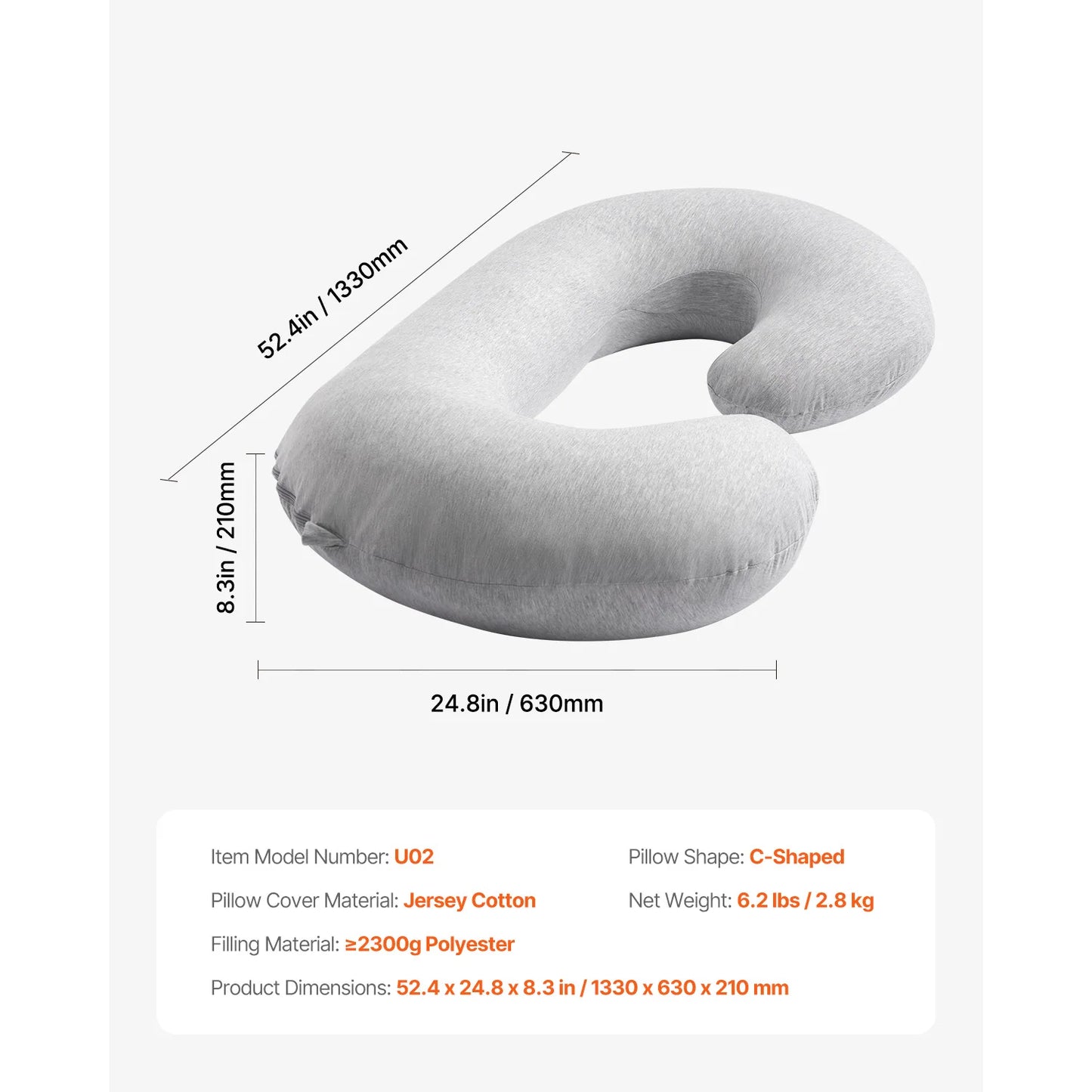 G‑Curve Hearth‑Nest Maternity Pillow