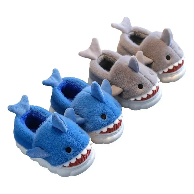 Shark Cotton Slippers For Indoor Home Use