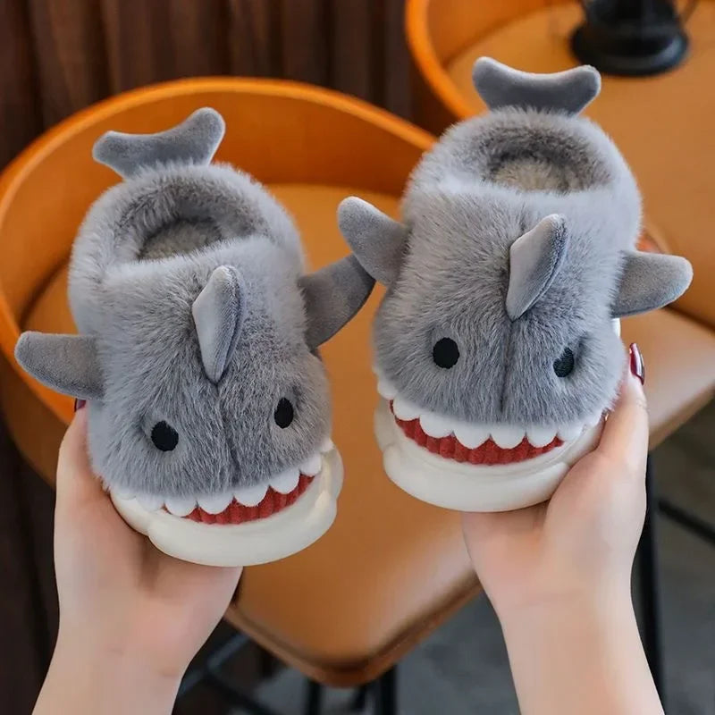 Shark Cotton Slippers For Indoor Home Use