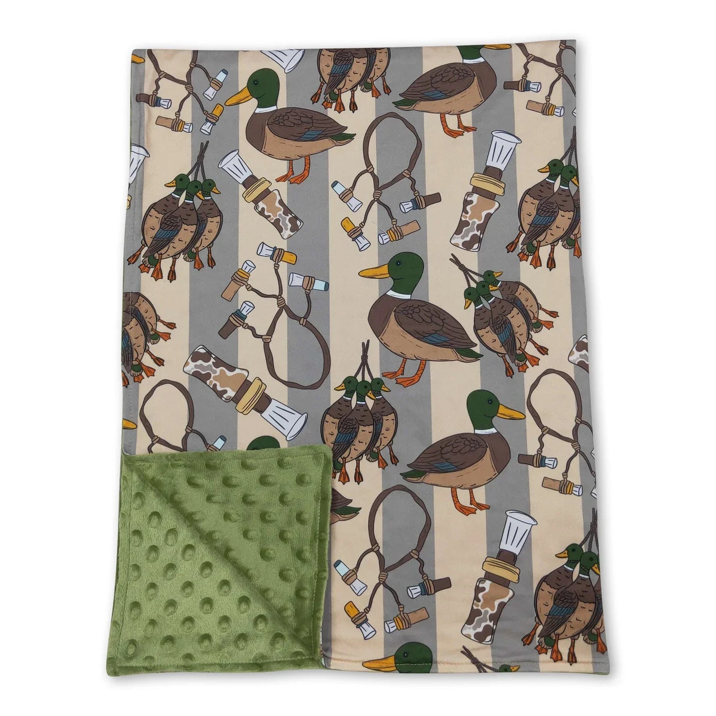 Baby Blanket with Camo Duck Call Stripes