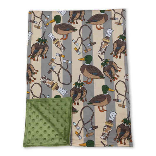 Baby Blanket with Camo Duck Call Stripes