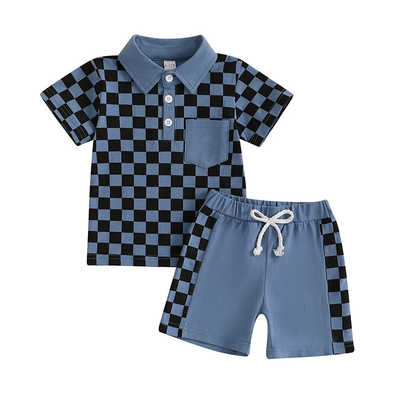 Checkerboard‑Pass Summer Set