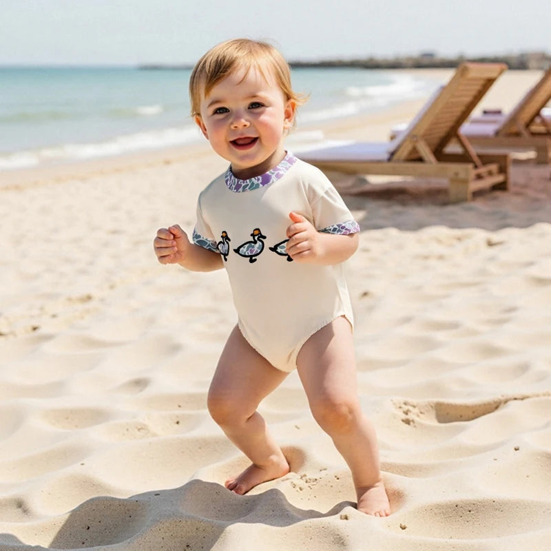 Apricot Duckling Meadow Romper