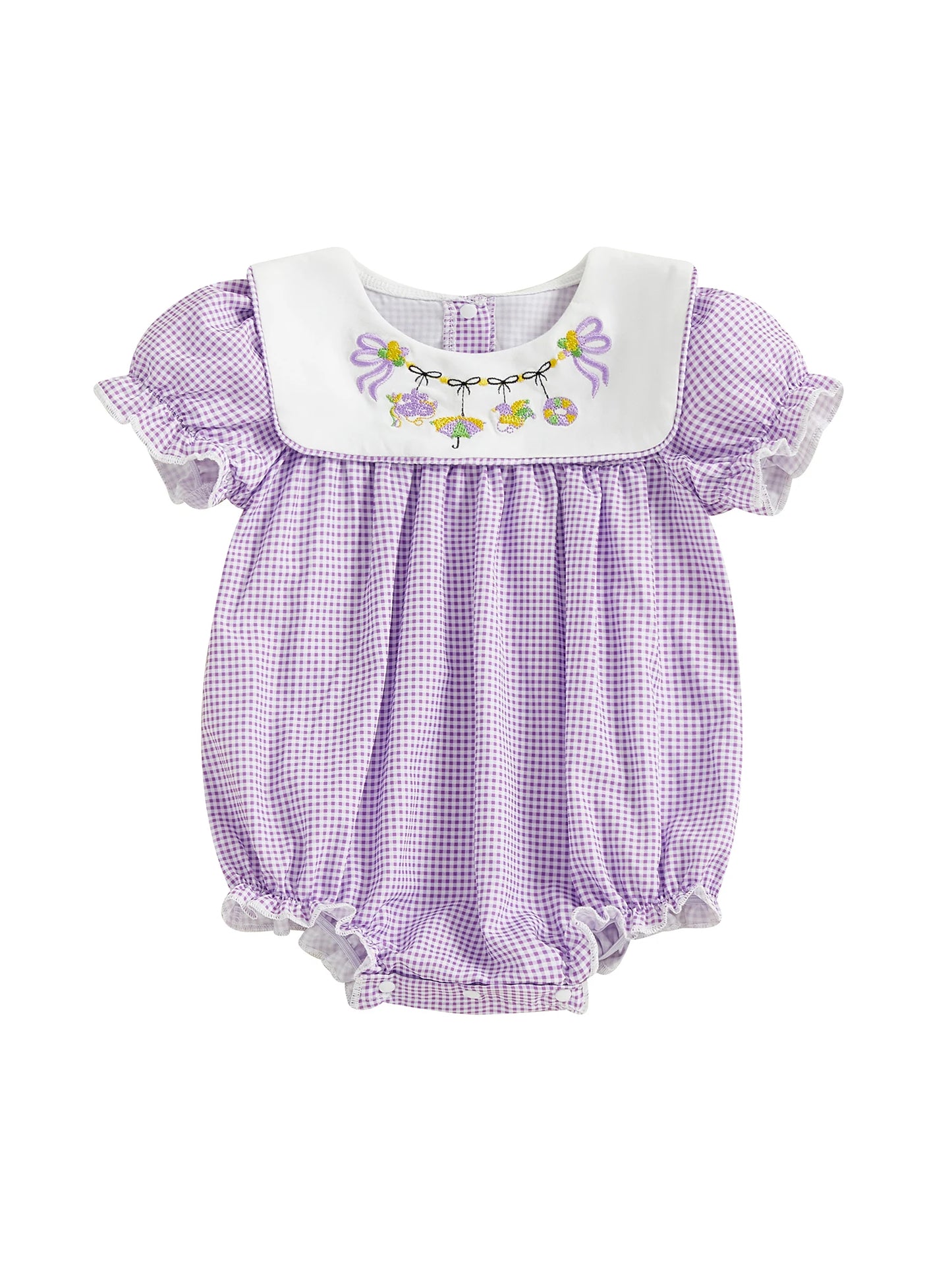 Petal‑Bow Meadow Romper