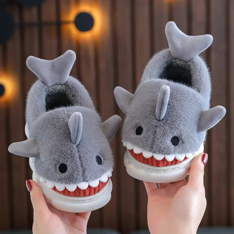 Shark Cotton Slippers For Indoor Home Use