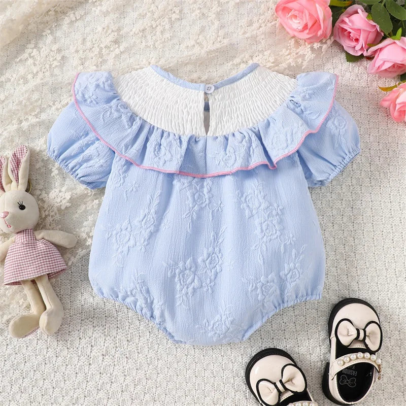 Petal‑Bow Hearth Romper