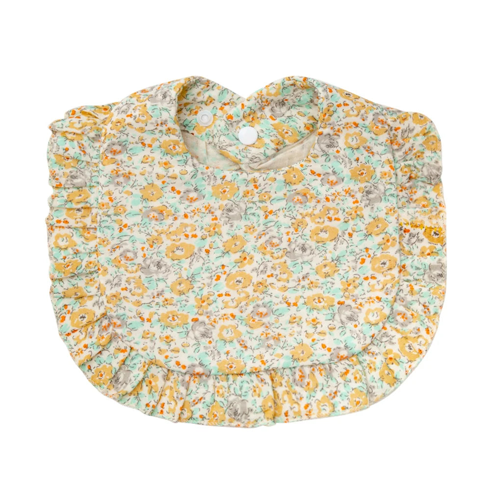 Ruffled Blossom Feeding Bib