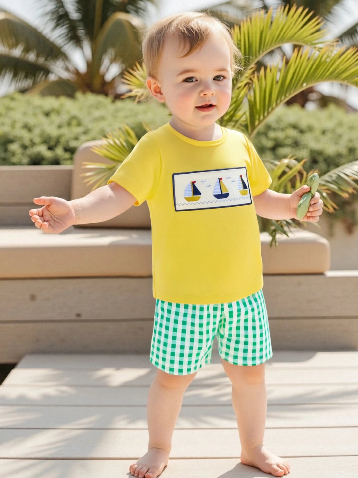 Sunward Boat & Plaid Set