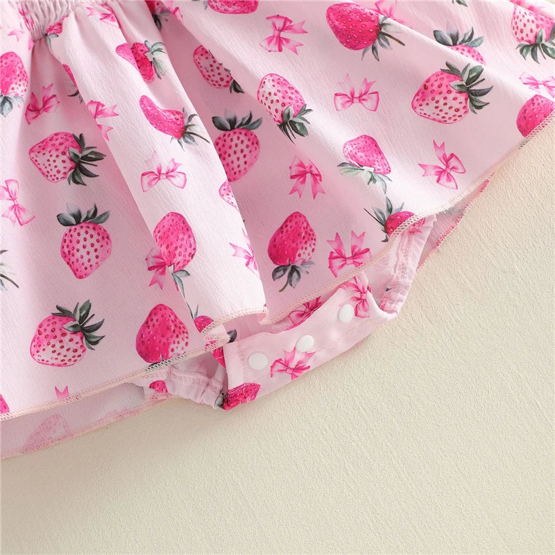 Strawberry Blossom Sun Dress and Hat