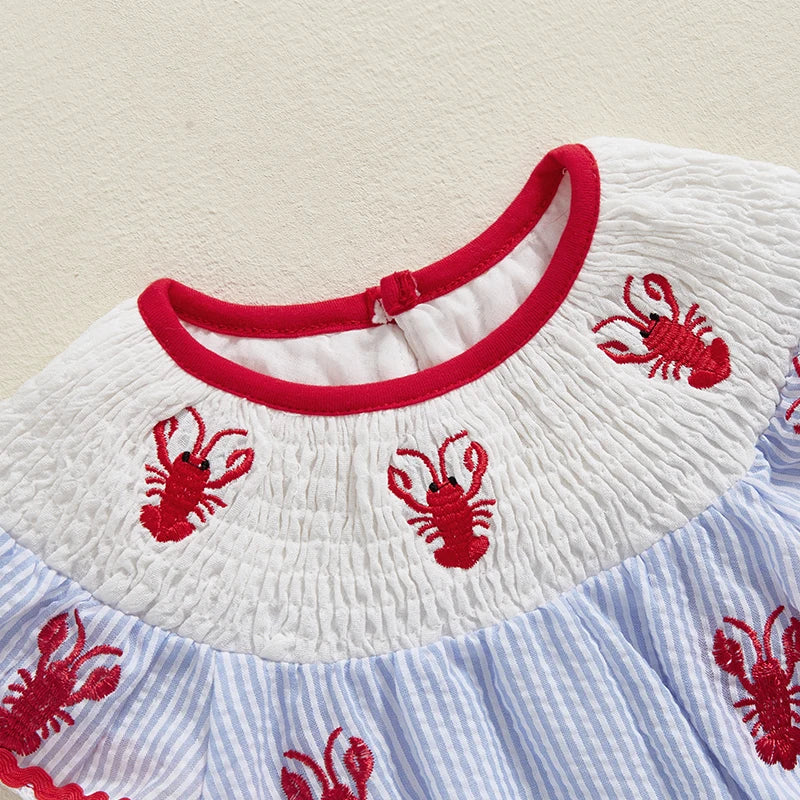 Little Lobster Tide Romper