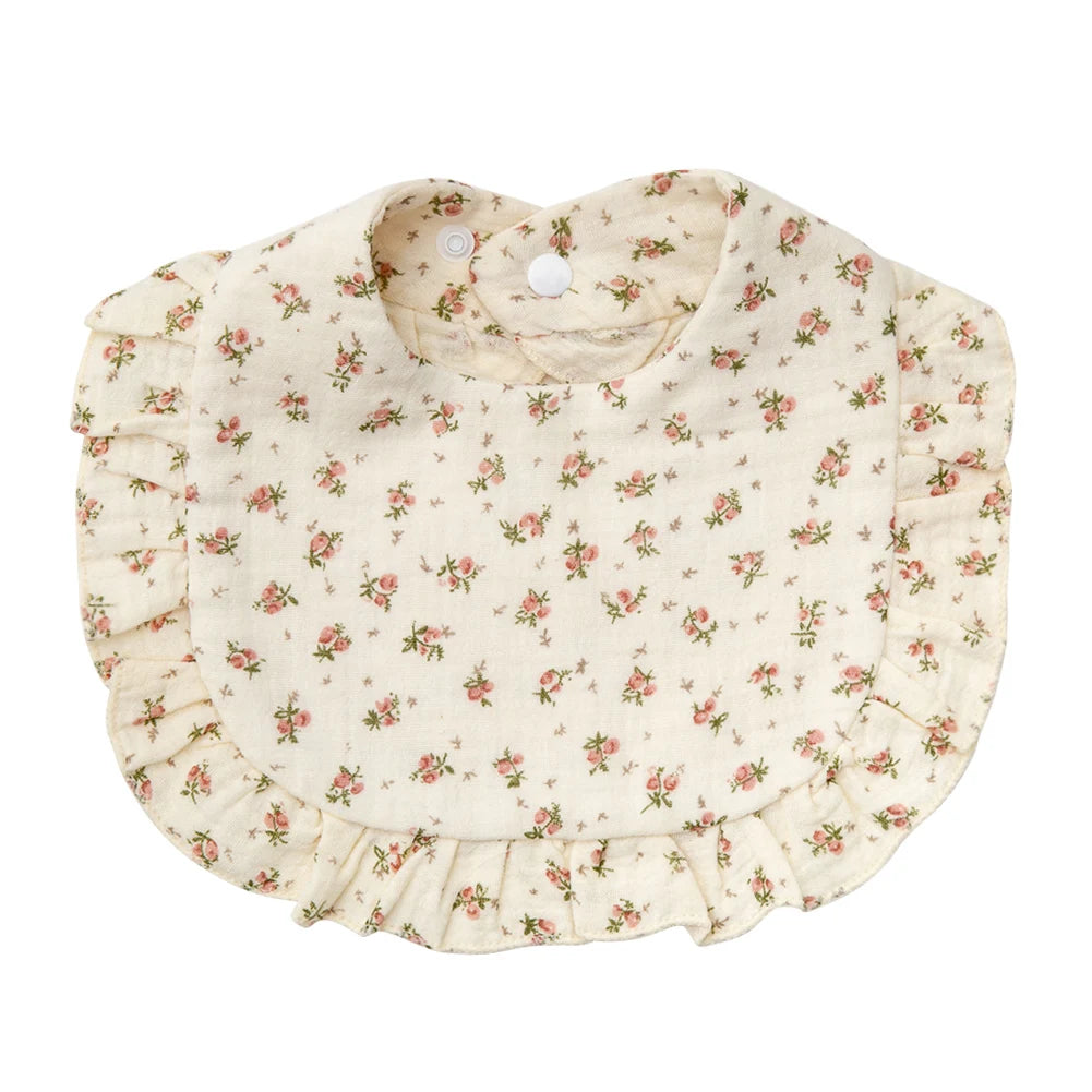 Ruffled Blossom Feeding Bib