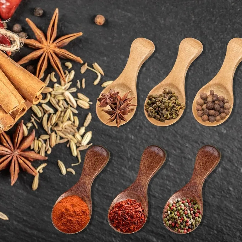 Mini Natural Wooden Spoons – 10-Pack