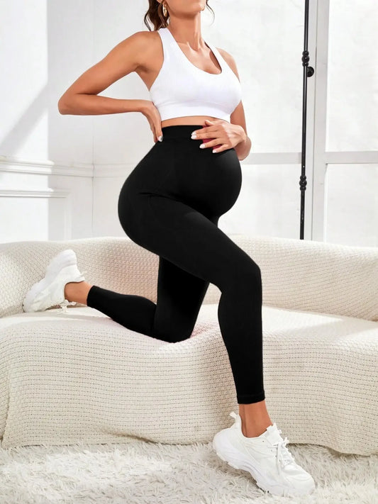 Hearth‑Rise High‑Waist Maternity Leggings